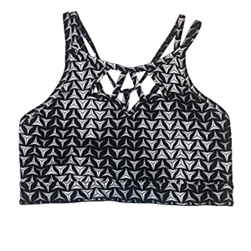 Victoria Sport by Victorias Secret VSX Black White Sports Bra Size Large